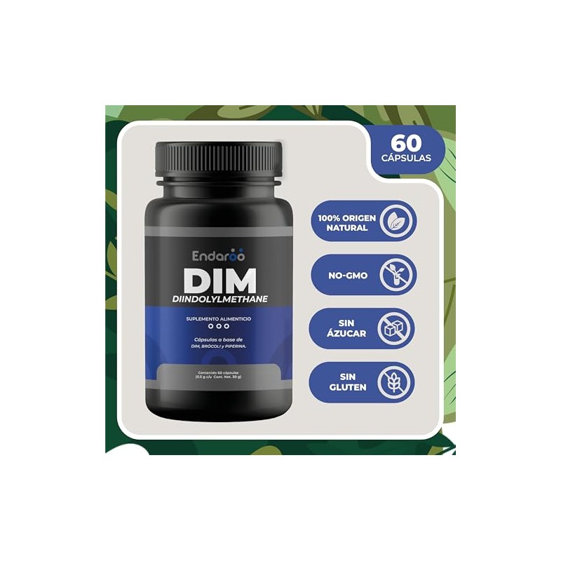 Dim Suplemento Alimenticio Origen Natural Apoyo Equilibrio Hormonal Bienestar Metabólico