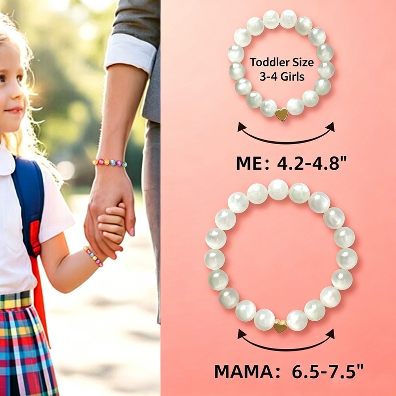 Gloraine First Day of Kindergarten Mommy & Me UV Beaded