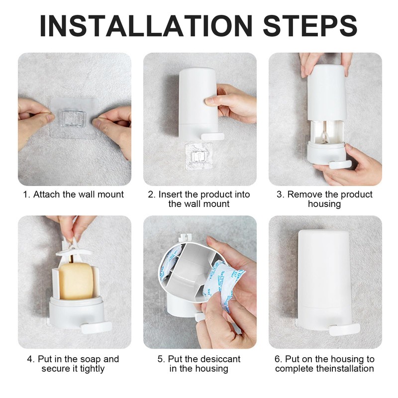 Yeomju soap grinder, wall mount soap dispenser for solid soap,