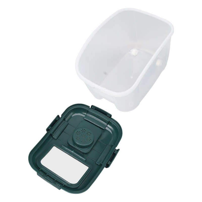 Rice Storage Box with Clear Cover Insect Proof Large Capacity