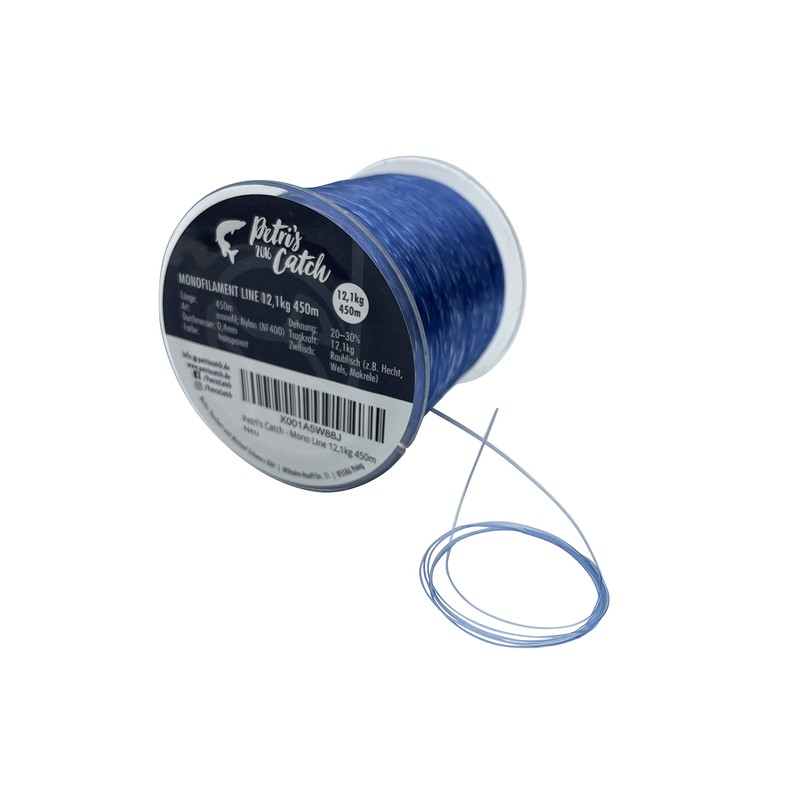 PetrisCatch Monofilament Predator Fishing Line, 450 m, 12.1 kg, 0.4