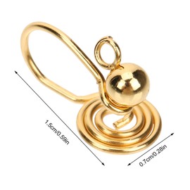 6Pcs Keloids Pressure Acupressure Clip Earrings, Stainless Steel Non-pierced Spiral Earrings Clip On Earring Non Pierced Earrings Ear Cuffs Fake Nose Ring Hoop for Women