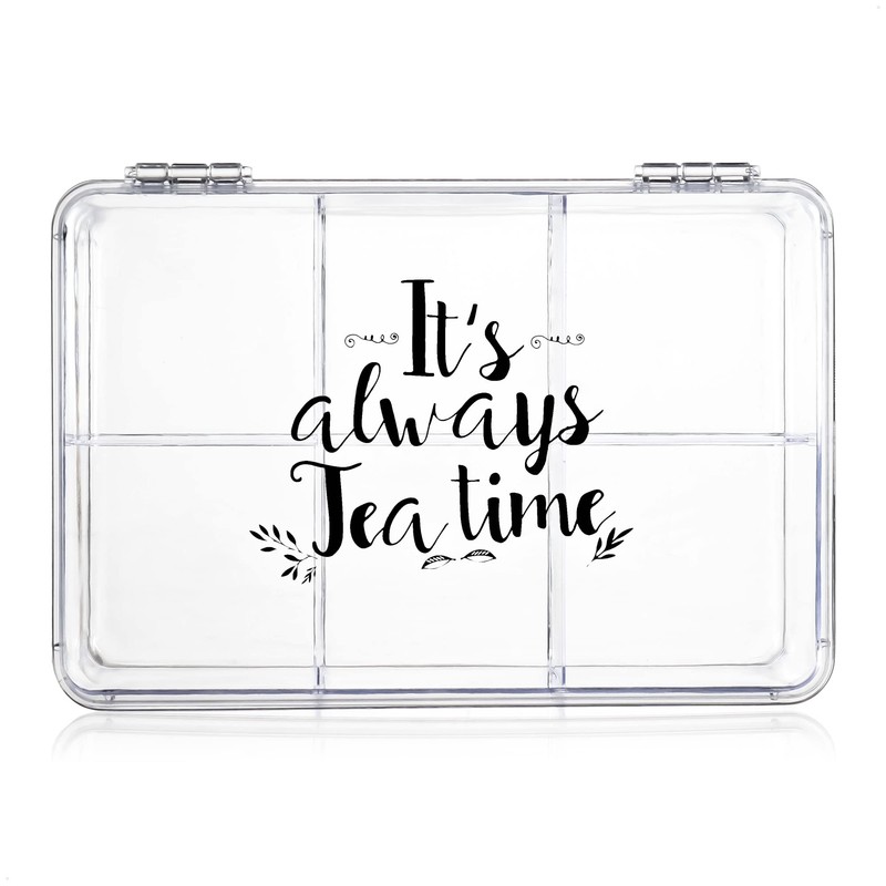 Com-Four ® Storage Box for Tea and Tea Bags, Tea