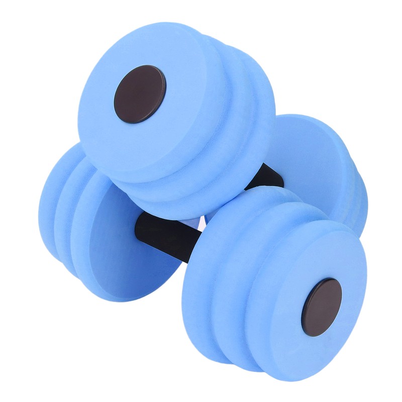 2pcs Floating Dumbbell EVA Thread Design Aquatic Exercise Dumbbell for