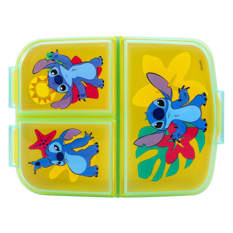 Zawadi Global Stitch Kids Childrens Multi Compartment Rectangular School Travel