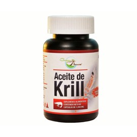 Aceite de Krill 60 cápsulas 1200 mg | Ingredientes naturales | Astaxantina | Alta Concentración. green house