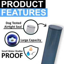 Alltrapod - Large Capacity, Fully Smell Proof, Water Proof Containers - Blue Bundle of 4
