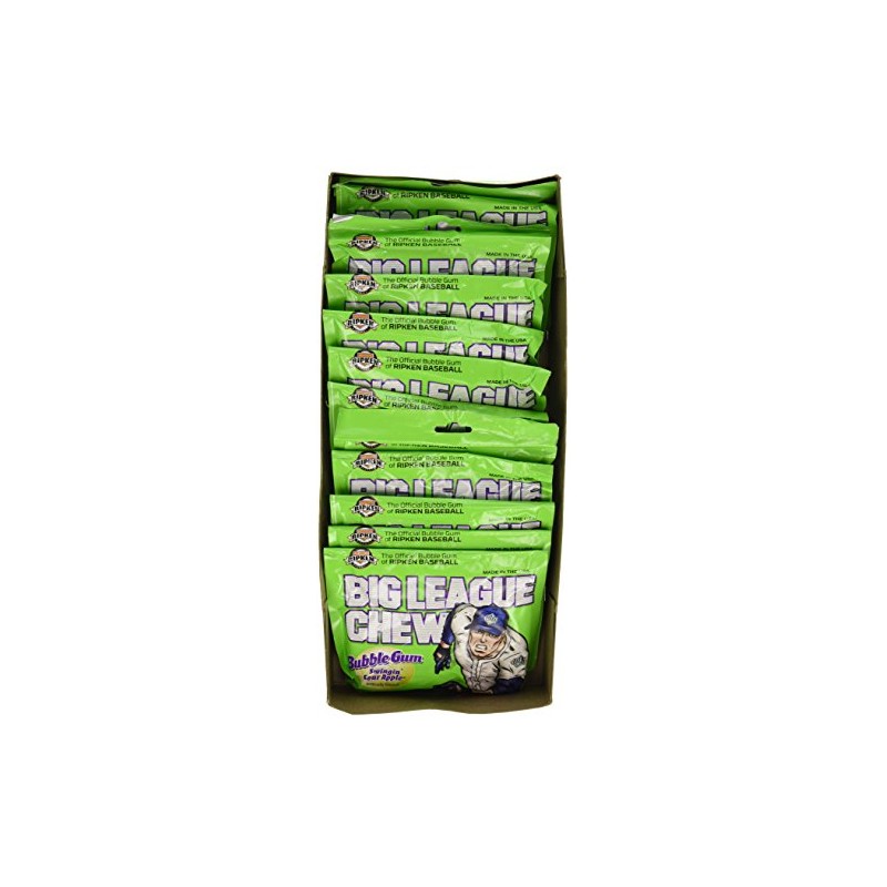 Big League Chew Sour Apple, 12 Count