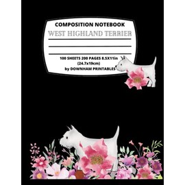 COMPOSITION NOTEBOOK WEST HIGHLAND TERRIER