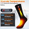 Rabbitroom Men Heated Socks Upgraded Rechargeable Socks for Women Men