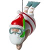 Snorkeling Santa Christmas Ornament