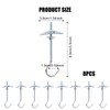 8 Pcs Wing Spring Toggle Hook, Ceiling Hooks Plasterboard, Carbon