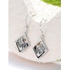 Qyvit Mountain Earrings 925 Sterling Silver Nature Mountain Mustard Seed