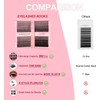 Individual Cluster Lashes, 392 Pieces, Wide Stem D Curl, 9-16
