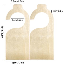 Aswewamt 12Pcs Wooden Baby Hangers for Clothes, Baby Closet Dividers Blank Closet Double-Sided Organizer Clothes Hanger Dividers for Small Size Clothes