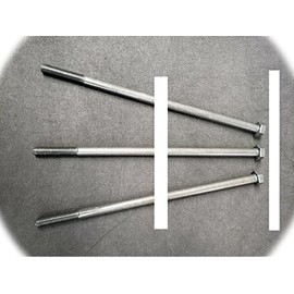 (Qty 1pc) M12-1.75x300 mm Bolt/Hex Head Cap Screws DIN 931 Grade 10.9 12mm x 300mm P Hardware Fastener Kit Set RV5289S