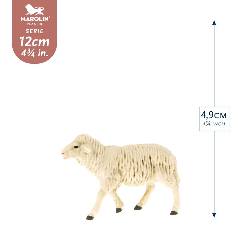 Marolin Schafgruppe, 4-teilig, zu 12cm Fig. (Kunststoff)