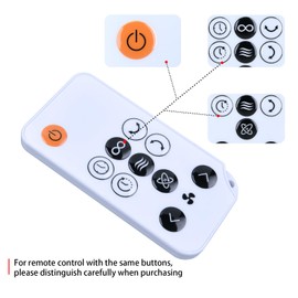 ZWP New Replacement Remote Control Compatible for WOOZOO Fan PCF-SDC18T PCF-SDC15T SDC18T SDC15T