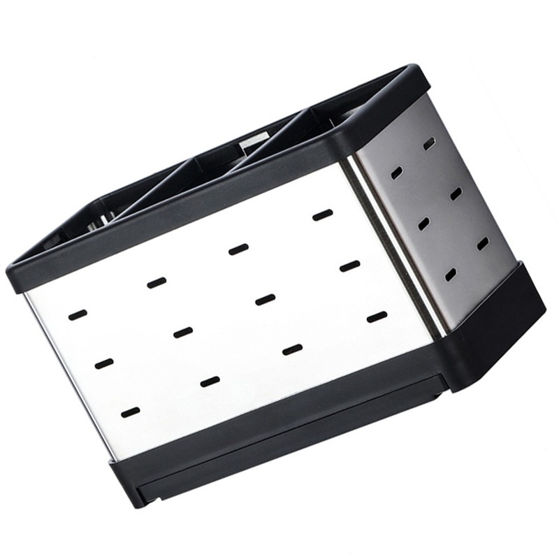 Utensil Holder Stainless Steel Multifunctional Wall Mount Utensil Drying Rack