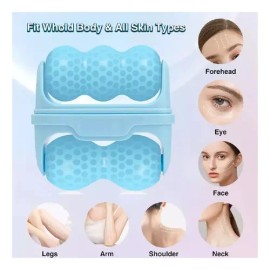 2 En 1 Rodillo Para Masaje Frio Facial Cara Arrugas Belleza                                                                                           