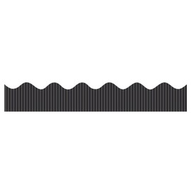 Bordette Decorative Border, 2-1/4" x 25', Metallic Black, 1 Roll