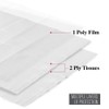 Peakloong 125 Pcs 3 Ply Disposable Tattoo Tablecloth Napkins Waterproof