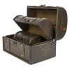 Treasure Chests | Varnished Wood | With Metal Flip Closure