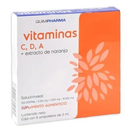 Vitaminas Ampolletas 3ml Sabor