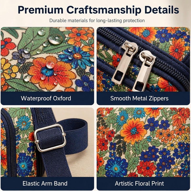 Bolso para Teléfono - Estampado Multibolsillos Mini Cartera con