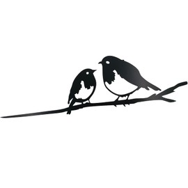 GADNOZEL Metal Robin Bird for Garden, Robin Bird Garden Ornaments Garden Tree Art for Garden Gifts, Metal Garden Ornaments