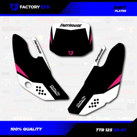 Factory EFX Black & Pink Shift Racing Graphics Kit fits 00-07 YAMAHA TTR125 TTR 125 decal