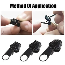 BQRKOTM Pack of 12 Zip Slider Replacement, Zip Repair Kit, Zip Zipper, Zipper for Zip, Zip Replacement Zipper for Jackets, Backpacks, Suitcases