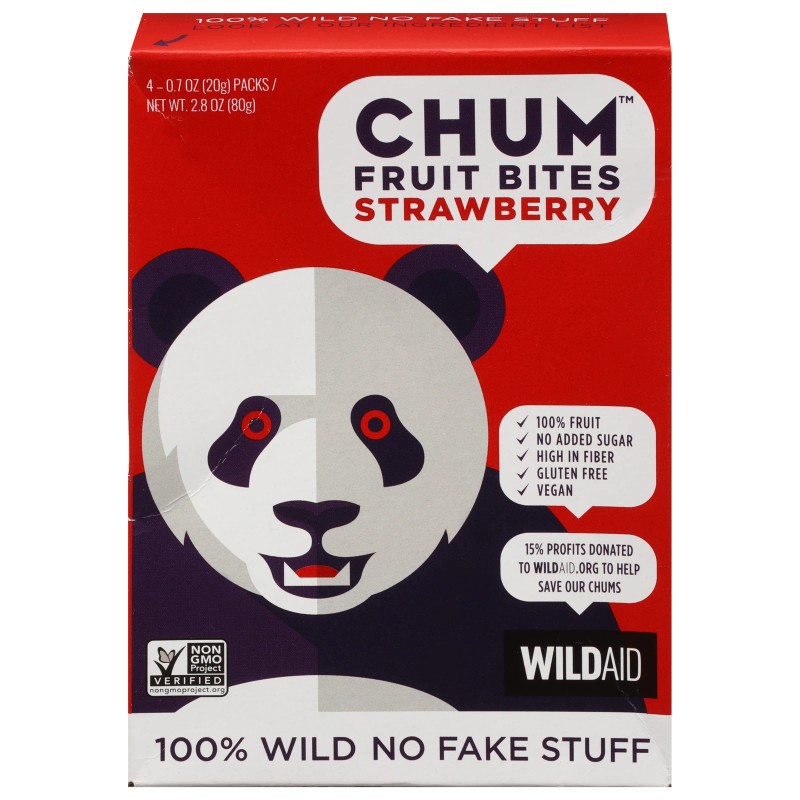 UD_Chum Case of 6-2.8 oz Strawberry Fruit Bites Premium Vegetable