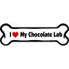Imagine This Bone Car Magnet, I Love My Lab (Chocolate
