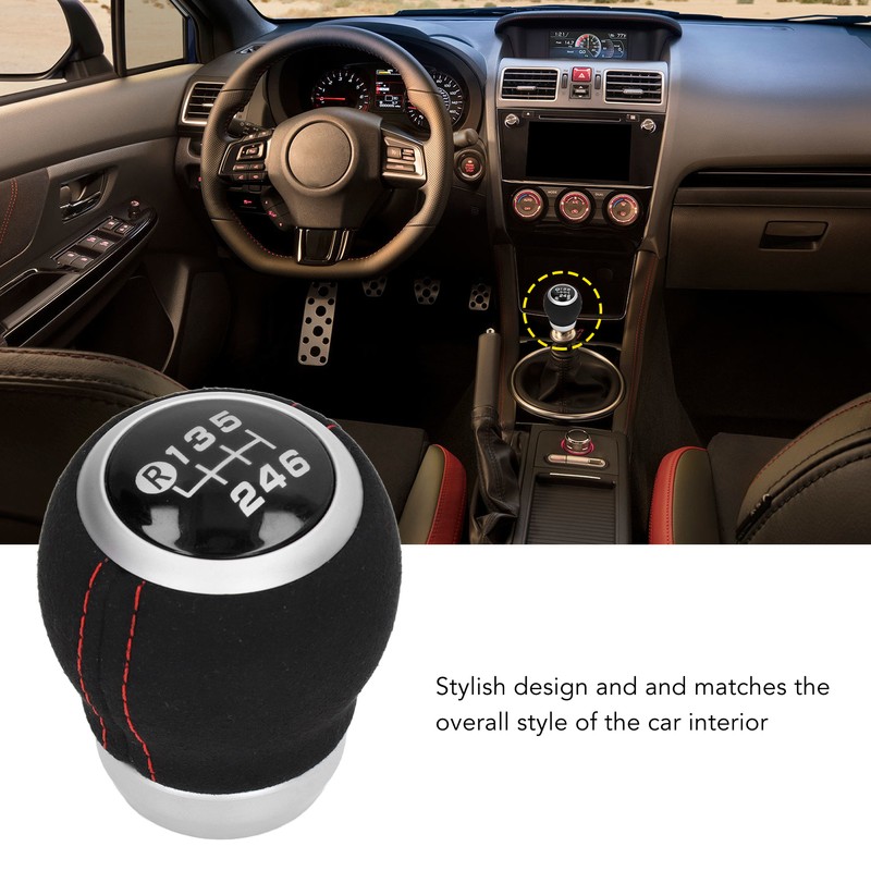 6 Speed Gear Shift Knob Manual Shifter Head Automotive Body