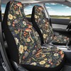 Quelytytrip Mushroom Daisy Print Auto Seat Covers for Cars Trucks