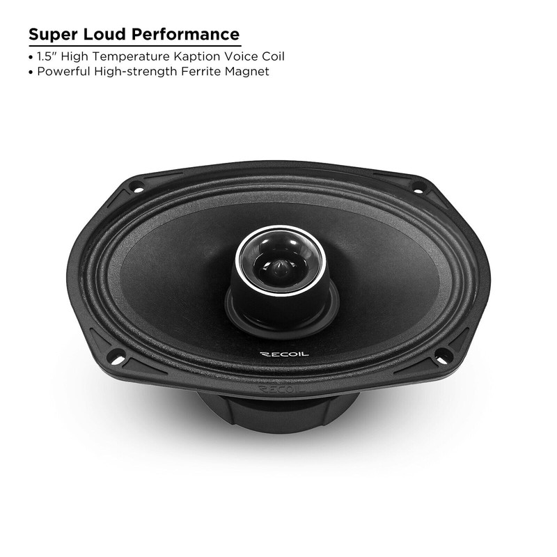 Recoil MX69 6X9 Inch 2-Way Pro Audio High Output Midrange