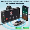 Wireless Carplay Screen for Car, 7" HD IPS Touch Screen