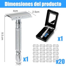 Rastrillos para Afeitar Hombre Clasico con 20 Cuchillas