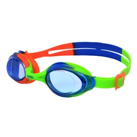 Zoggs Bondi Junior Swimming Goggles, Green/Blue/Orange/Tint, 6-14 Years