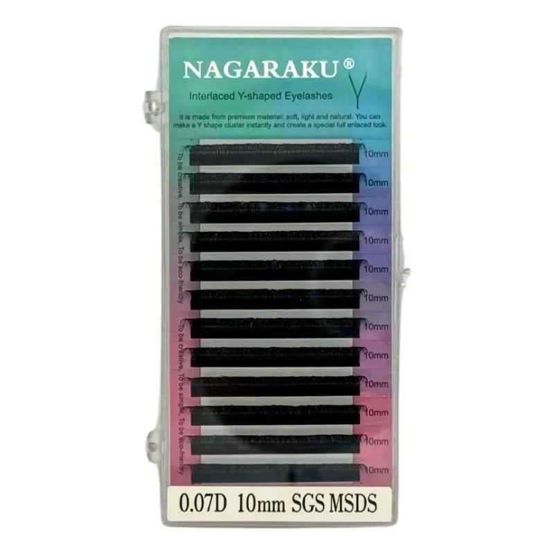Extensiones de Pestañas Nagaraku Volume brasileiro YY Color Negro
