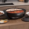 6L Dual-Sided Electric Hot Pot with Cool-Touch Handles, 1100W Adjustable