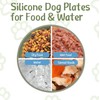 Apatal Silicone Dog Bowl Set of 2-7.7in No Spill Puppy