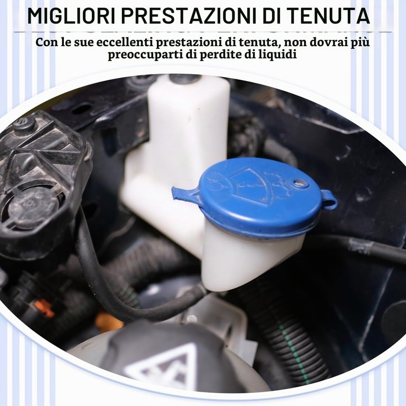 WUYJI Pompe lavavetri auto,Due tappi universali per serbatoio: tappi per