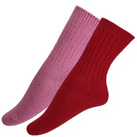 WHOLEWOOLS Cashmere Wool Socks For Women, Soft Cozy Knit Warm Long Ankle Length (s21)