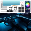 Acrylic Interior Car LED Strip Light with Wireless APP, RGB