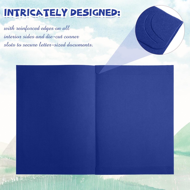 Fainne 120 Packs Certificate Holders, Diploma Cover Holders for 8.5x11