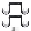 AddGrace Heavy Duty Double Curtain Rod Holders 2 Pack-Ceiling Curtain