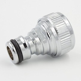 SpiceFlow Connector/Hose Connector | Chrome/Brass | For 1/2 Inch Hoses | 1/2 Inch Gardena Compatible