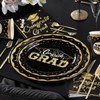 EASY JOY 70PC Graduation 2024 Decor - Black & Gold